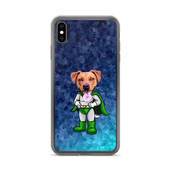 iPhone Case: Blue Super Pet