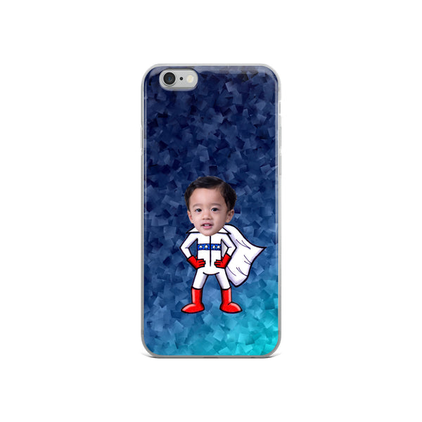 iPhone Case: Blue Superhero